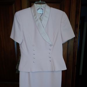 Mauve Two-Piece Skirt Suit